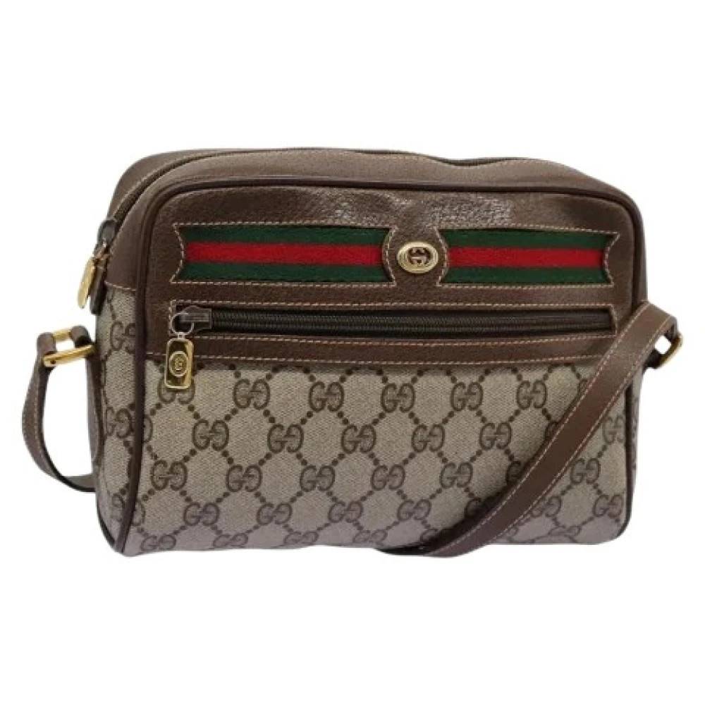 Gucci Vintage Pre-owned Vintage Skuldertaske - Vintage - Dame - Beige - ONE SIZE - Uld