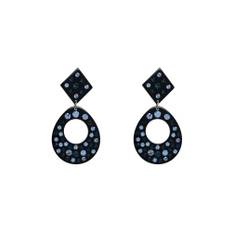 Earrings - Midnight blue - --