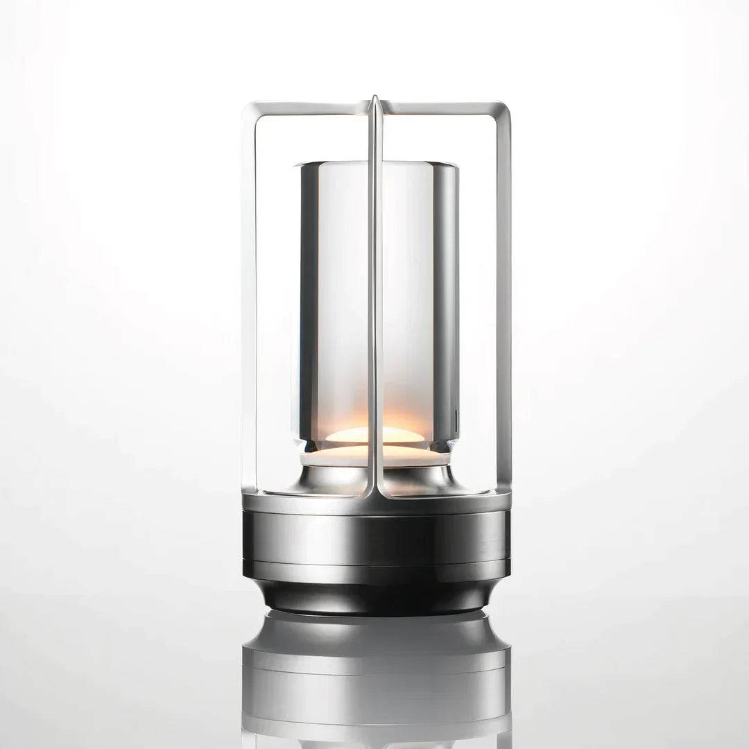 Qandlelight™ - Trådlös uppladdningsbar bordslampa - Silver