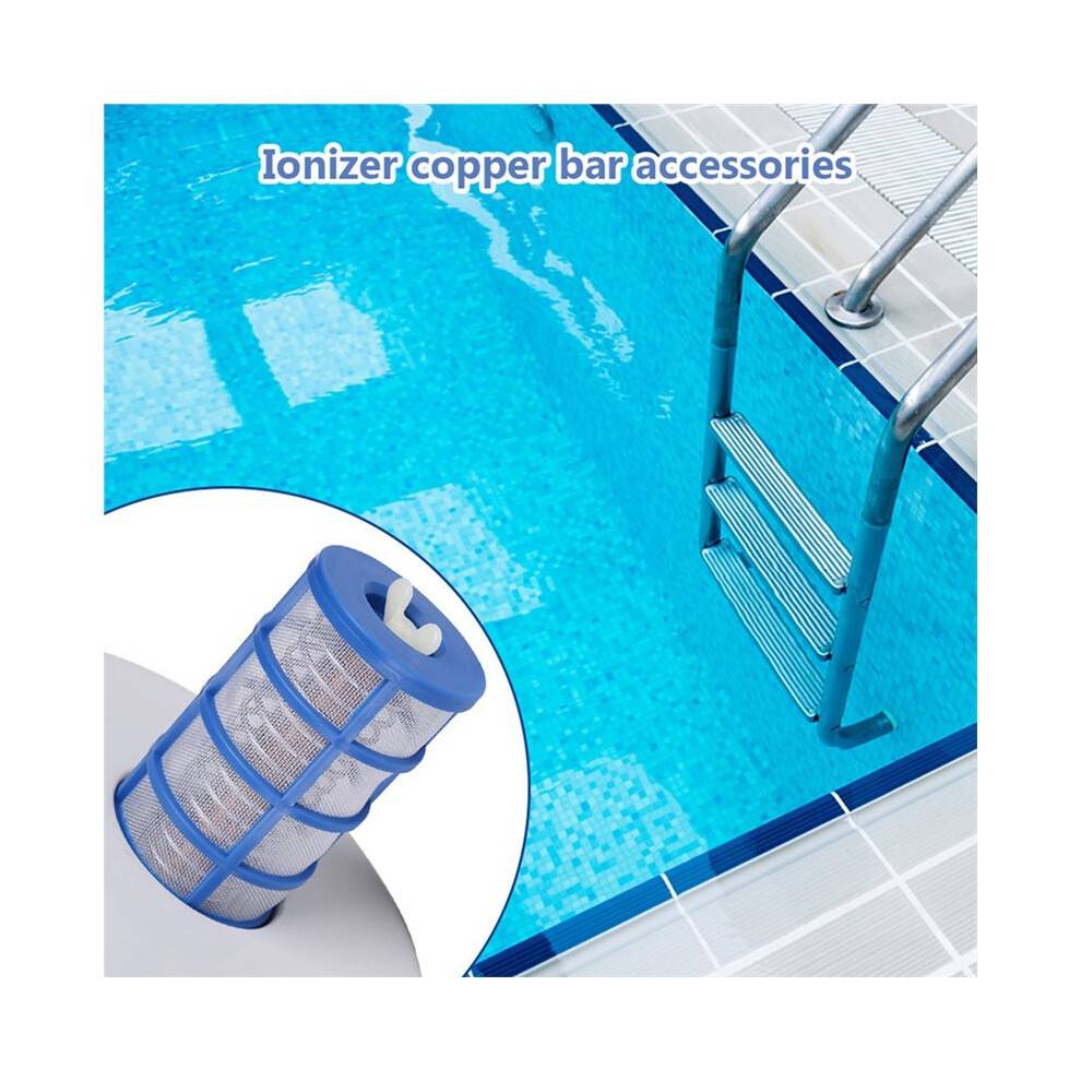 Solar Pool-Ionizer Copper Silver Ion Swimming Pool Purifier/Filter Kills-Algae Pool Ionizer for Outdoor Copper Anode