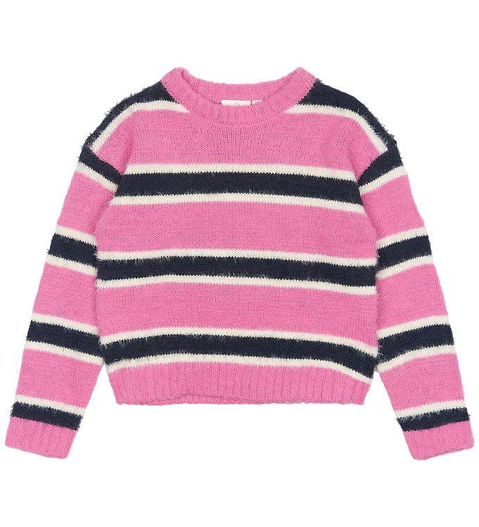 The New Tröja - Stickad - TnPalmina - Ibis Rose Striped - The New - 5-6 år (110-116) - Tröja