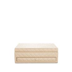CHANEL Pre-Owned - diamantquiltad smyckeskrin - unisex - kalvskinn - one size - Neutral