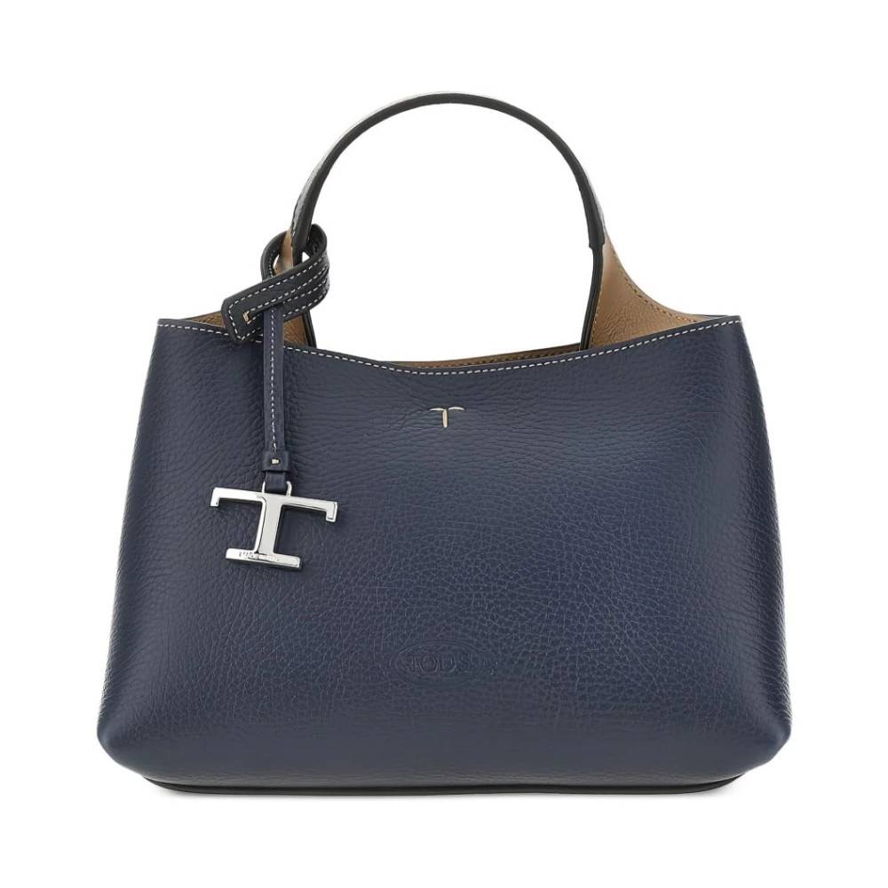 Tod's Micro Lædertaske - Tasker - Dame - Blå - ONE SIZE - Læder