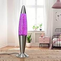 Glitterlampa lavalampa i lila RA1/5/721 magma lampa glitter ljus