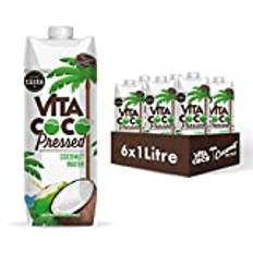 Vita Coco - Extra Kokoswasser 6x1L, Durstlöscher, Glutenfrei, Voll mit Vitamin C & Potassium, Kokosgeschmack 6 x 1000ml