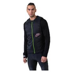 Wild Run Aerolayer Vest Black/Grey, Male, Tøj, jakker, Løb, Sort, L