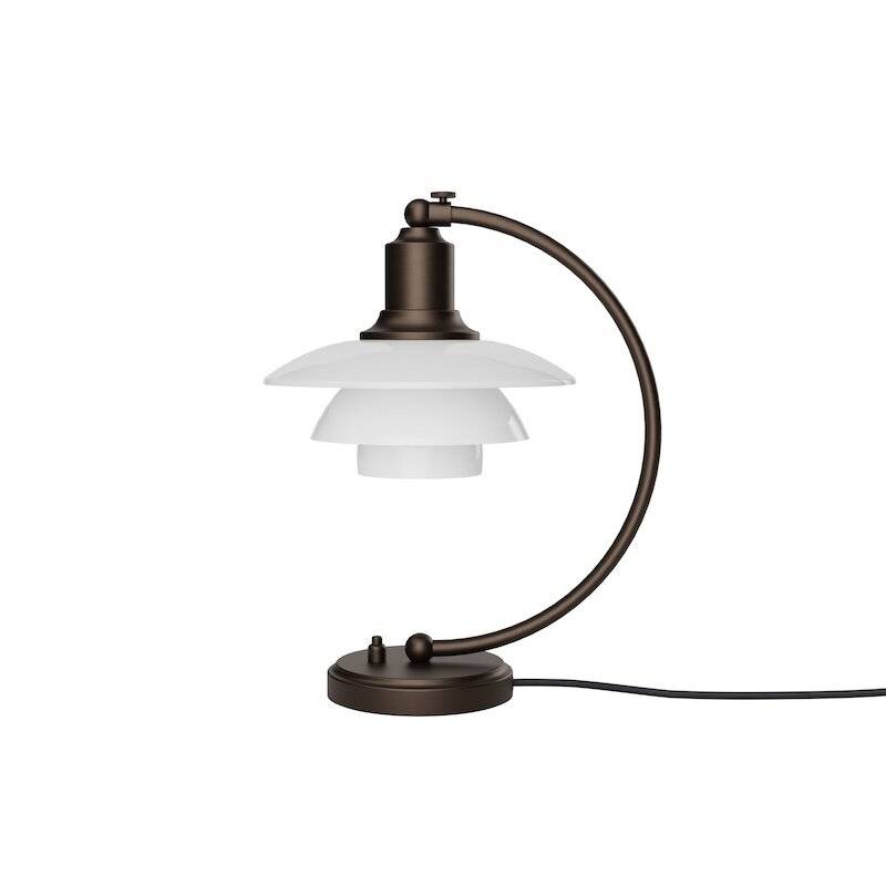 Louis Poulsen PH 2/2 Luna bordslampa aged brass/opal