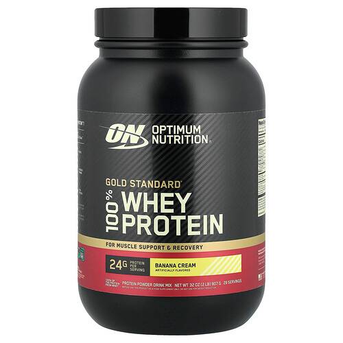 Optimum Nutrition  Gold Standard® 100% Whey Protein  Banana Cream  2 lb (907 g)