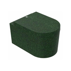 Woodio Block væghængt toilet H36,6 cm ECO - Moss