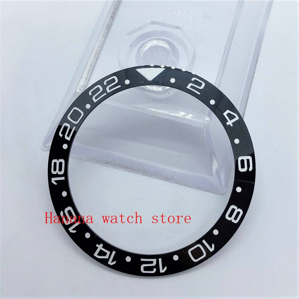 40mm Keramisk Klockring Insats - Svart