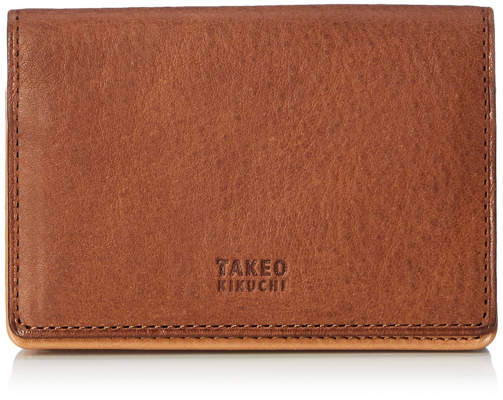 Business Card Holder Arizona Classic Dark Brown [Takeokikuchi] Men's