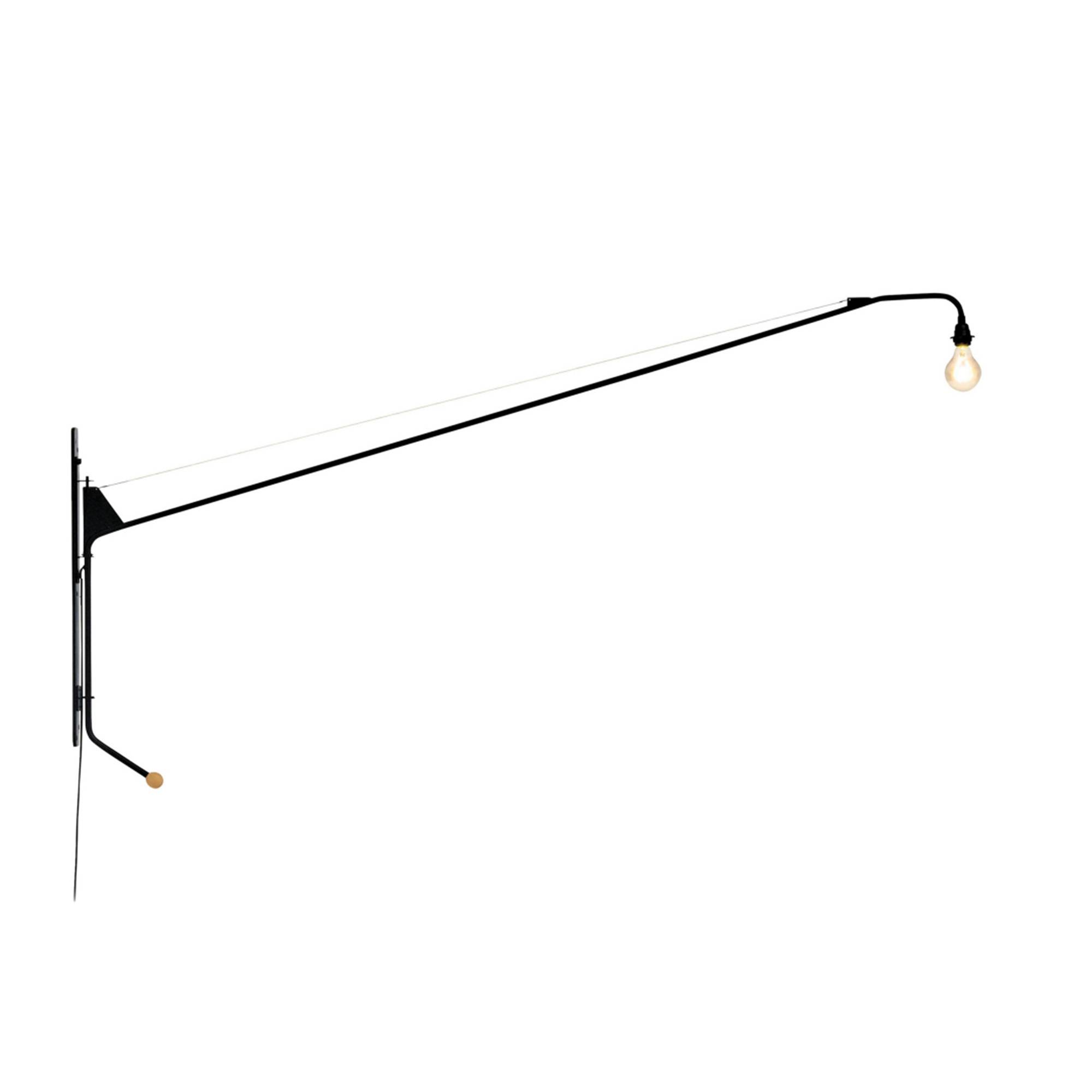 Vitra - Potence Deep Black - Vägglampor - Jean Prouvé - Svart