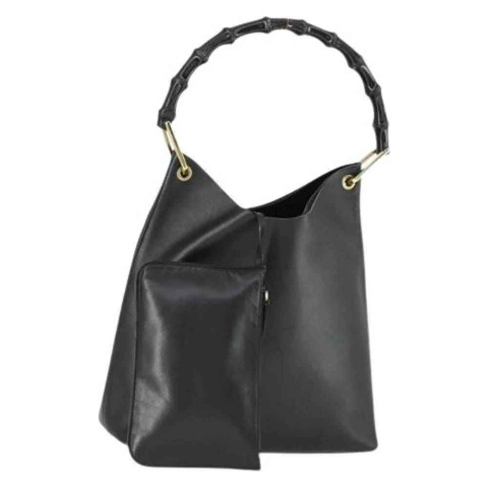 Gucci Vintage Pre-owned Vintage Læder Håndtaske - Vintage - Dame - Sort - ONE SIZE - Læder