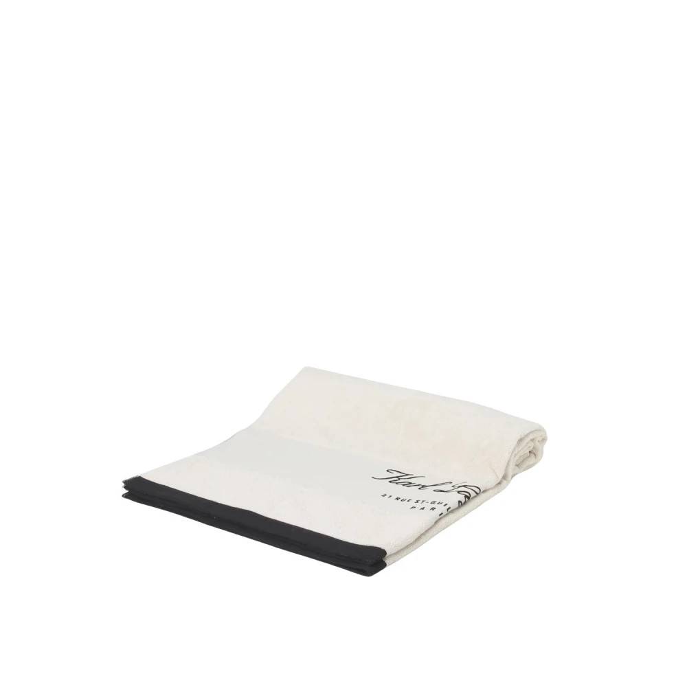 Karl Lagerfeld Hotel Strandhåndklæde - Accessories- unisex - Beige - ONE SIZE - Bomuld