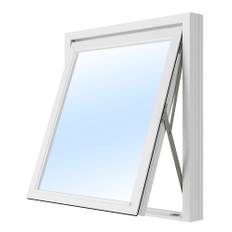 Vridfönster - 2-glas - Trä 11x13 Frostat glas Ingen spaltventil