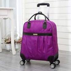 Wheeled Travel Tote Luggage, Water-Resistant, Handheld, Foldable, Solid Color Oxford Cloth Carry-On Suitcase School Cruise Essentials Dorm Essentials College For School Travel Suitcase Suitcases Suit Case