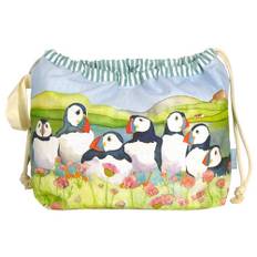 Drawstring Bag - Seathrift Puffins