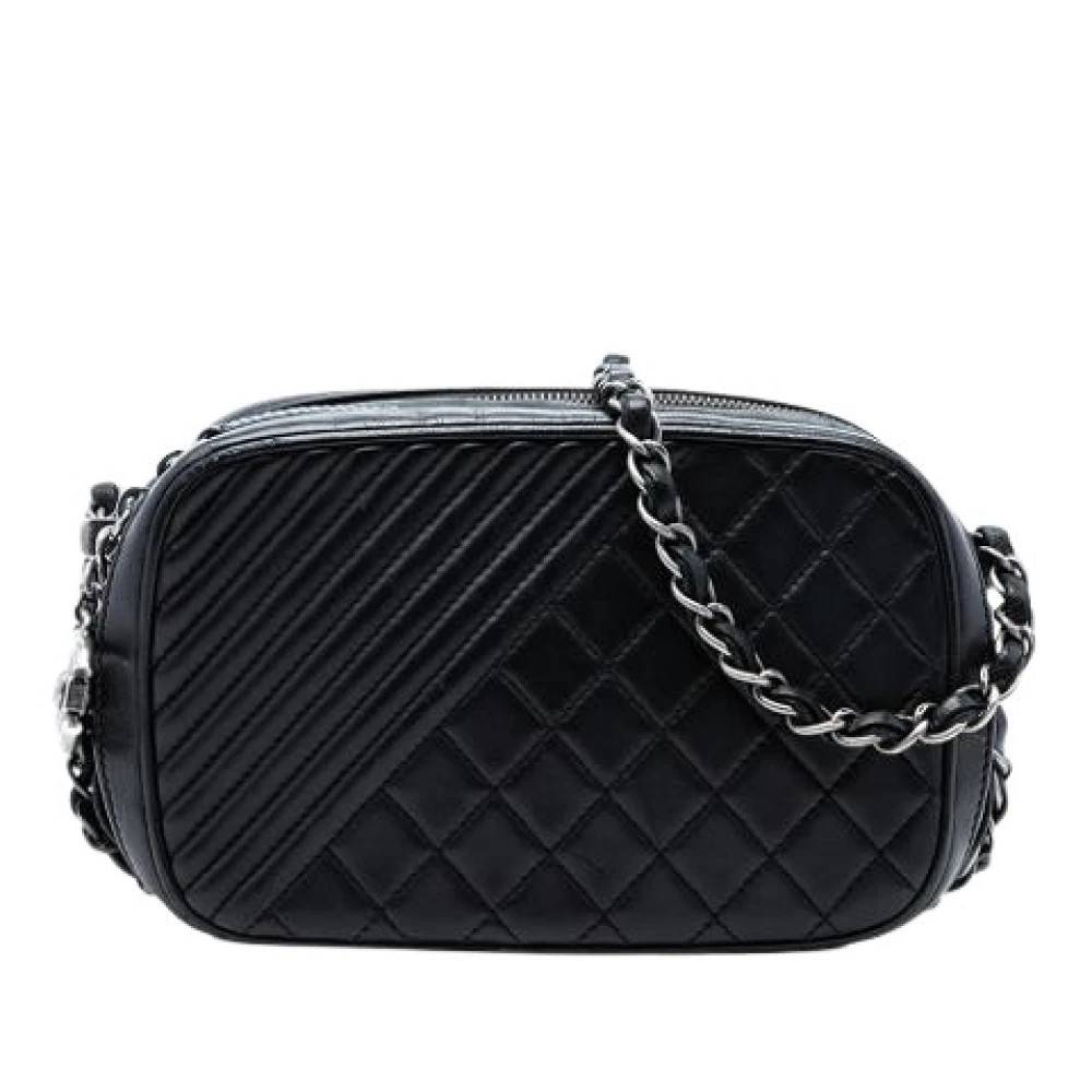 Chanel Vintage Pre-owned Coco Boy Camera Bag - Vintage - Dame - Sort - ONE SIZE - Uld