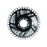 windmeile | Lekkie Bling Ring Set, 40T, svart-silver, för Bafang BBS03 BBSHD, kedjehjul, motorskydd, distans, e-bike, pedelec
