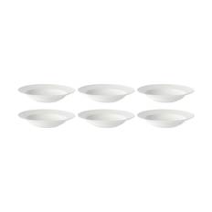Rörstrand Swedish Grace dyb tallerken 25 cm, 6 stk sne-hvid sne-hvid