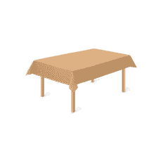 JUNA Dug 150x370 cm i Gul fra serien Basic