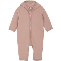 Huttelihut Overall - Ullfleece - Mahogany Rose m. Öron - Huttelihut - 62 - Overall