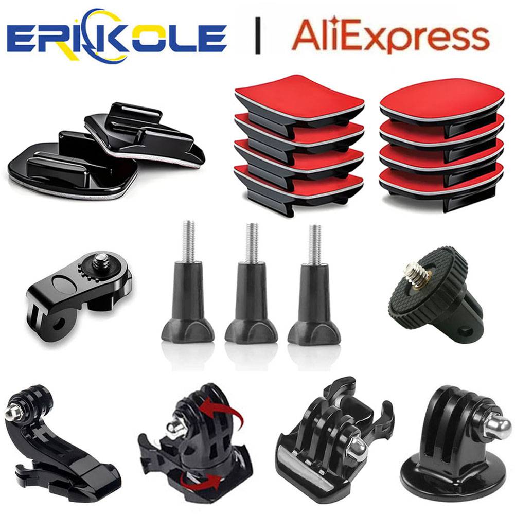 Accessories Kit for Action Camera Quick Release Tripod Adapter Mount Base for Gopro Insta360 AKASO SJCAM DJI Action Accessory
