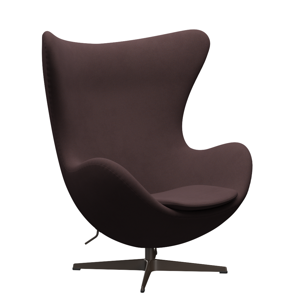 3316 Ægget loungestol, stel i brown bronze af Arne Jacobsen Christianshavn - 1135 Blue/Orange - Jacobsen Plus