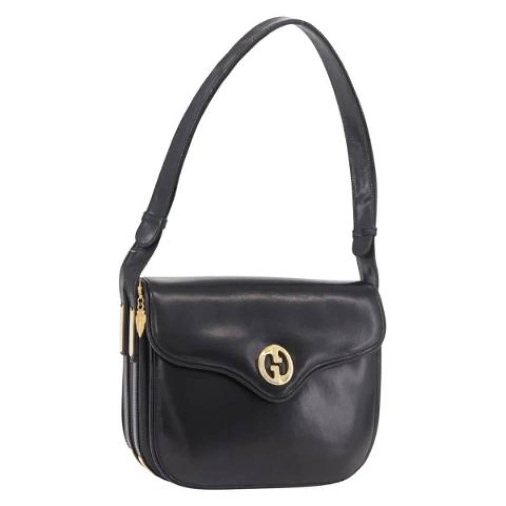 Gucci Vintage Pre-owned Vintage Skuldertaske - Vintage - Dame - Sort - ONE SIZE - Uld
