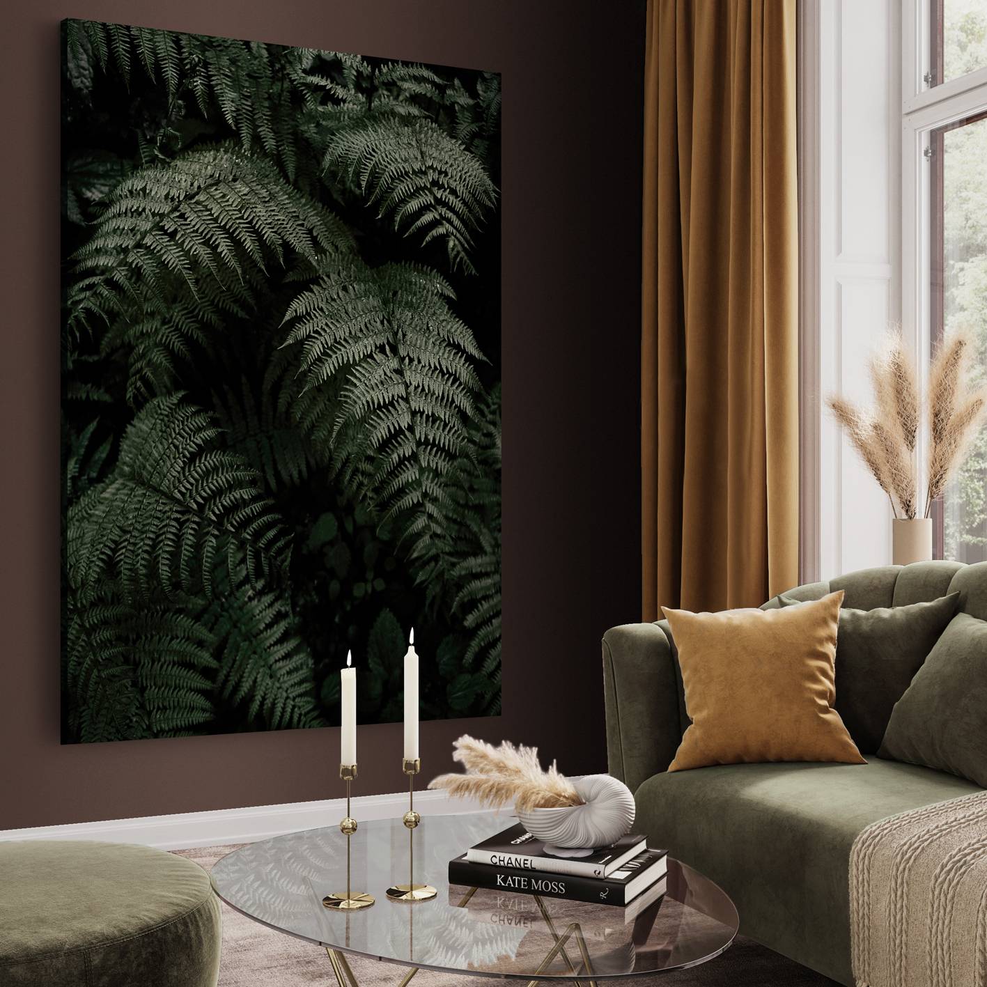 Canvastavla - Fern Forest