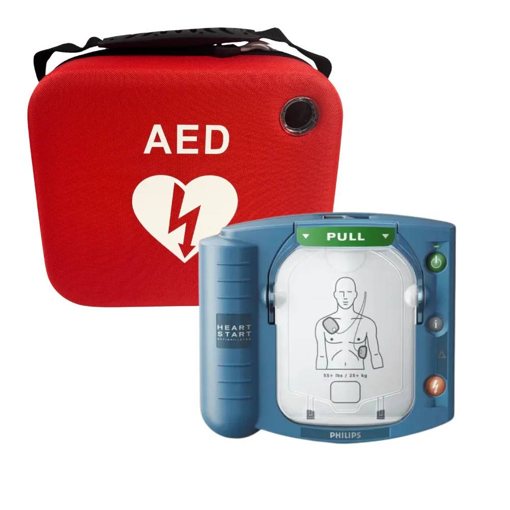 Philips HeartStart HS1 med väska
