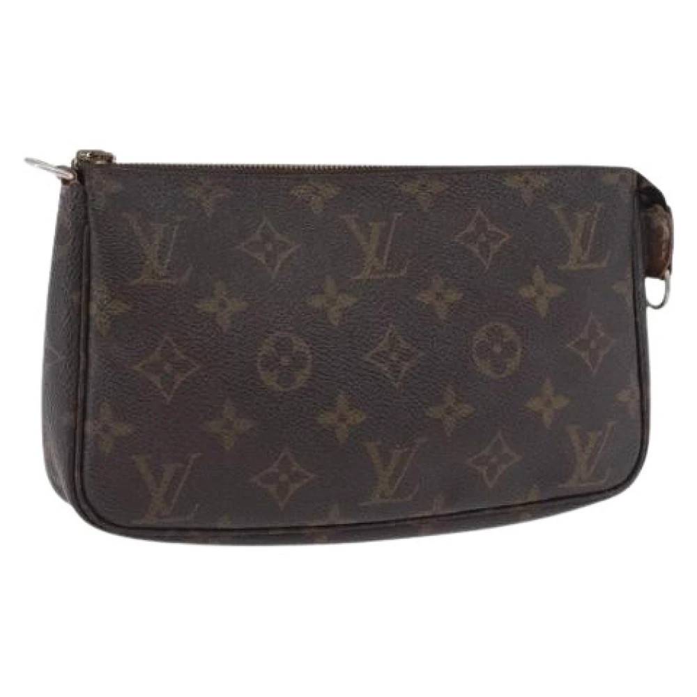 Louis Vuitton Vintage Pre-owned Monogram Pouch - Vintage - Dame - Brun - ONE SIZE - Læder