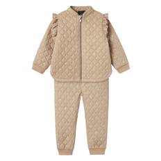 NAME IT Nmfmoon Quilted Set Aop Fo |Beige |92