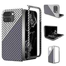 Telefonskärmskydd Fodral kompatibelt med Google Pixel 9 Pro Fold kolfiberfodral Ultratunnt Slim Fit hård dator med halkfritt grepp Fullt skydd Skyddsfodral for Google Pixel 9 Pro Fold telefontillbehör