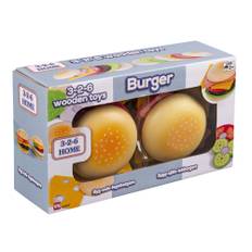 Legetøj 2xtræ Burger Sætmvelcro - Legemad hos Magasin