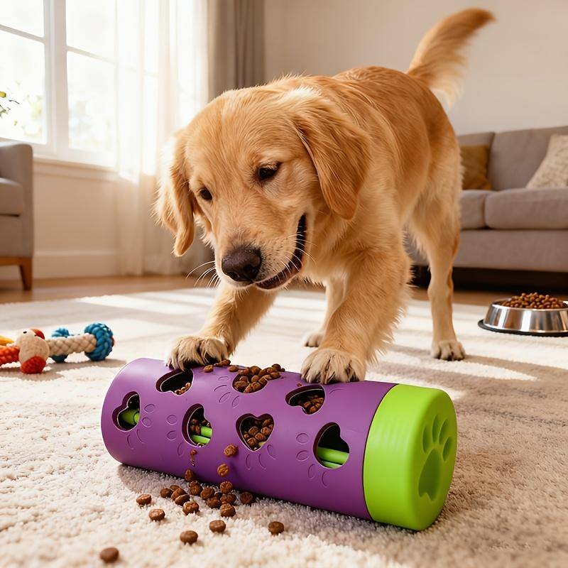 Interaktiv Hållbar mot Hundbett Husdjursmatdispenser Hundtassmönster Plast Långsam Matare Tandslipning Valp Pussel Husdjursträning