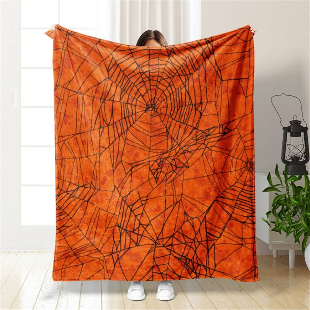 Halloween køkken- og udendørsmåtte, polyester skridsikker, let tæppe, blød og hyggelig sofa stue seng hele sæsonen