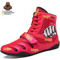 Customized Logo training boots Wrestling Boxing Shoes Fashion Classic Professional Breathable Professional shoes Manufacturer