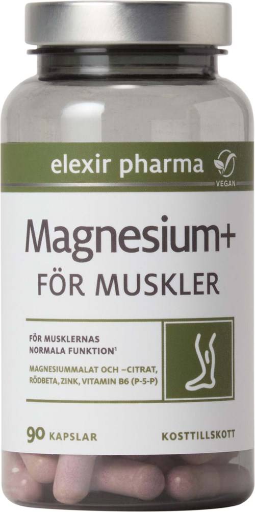 Elexir Pharma Magnesium+ För muskler 90 st