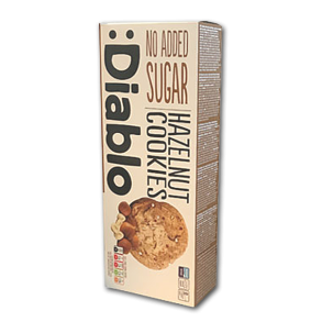 Diablo Hasselnødde Cookies<br />Ikke tilsat sukker