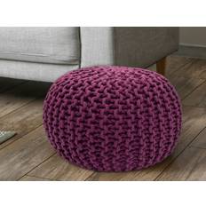 Sittpall pouf Knitting Stool sittplatser golv kudde