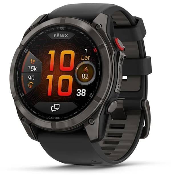 Garmin Fenix 8 AMOLED Sportsur 51mm Sort