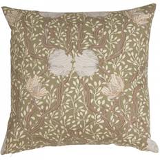 Kuddfodral Pimpernel grön vit shabby chic lantlig stil