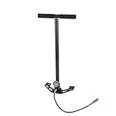 Handdäckpump, rostfritt stål, högtryck, handpump, PCP 0-6000psi, 3-steg, högtrycksluftpump, vikbar cykel, luftpump, stående pump av volframstål, för luftpistol båtdäck, kajaks bildäck