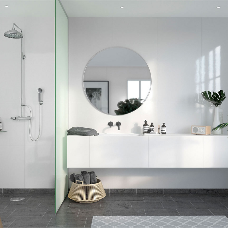 Våtrumsskiva Marcato Kvadrat 60x60 cm Fibo