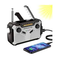 Nødradio med Håndsving og Solceller
