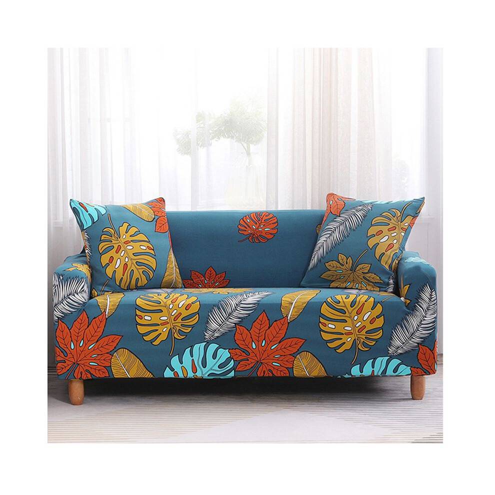 (Remember,3-Seater)Bohemian Printed Lazy Stretch Sofa Cover For Living Room Elastic Slipcovers