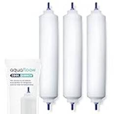 Aquafloow Vattenfilter för kylskåp ersättning för Samsung Side By Side, LG, AEG, HAIER, Whirlpool, DA29-10105J, HAFEX/EXP, DA99-02131B, WSF-100, EF9603, USC-100 (3)