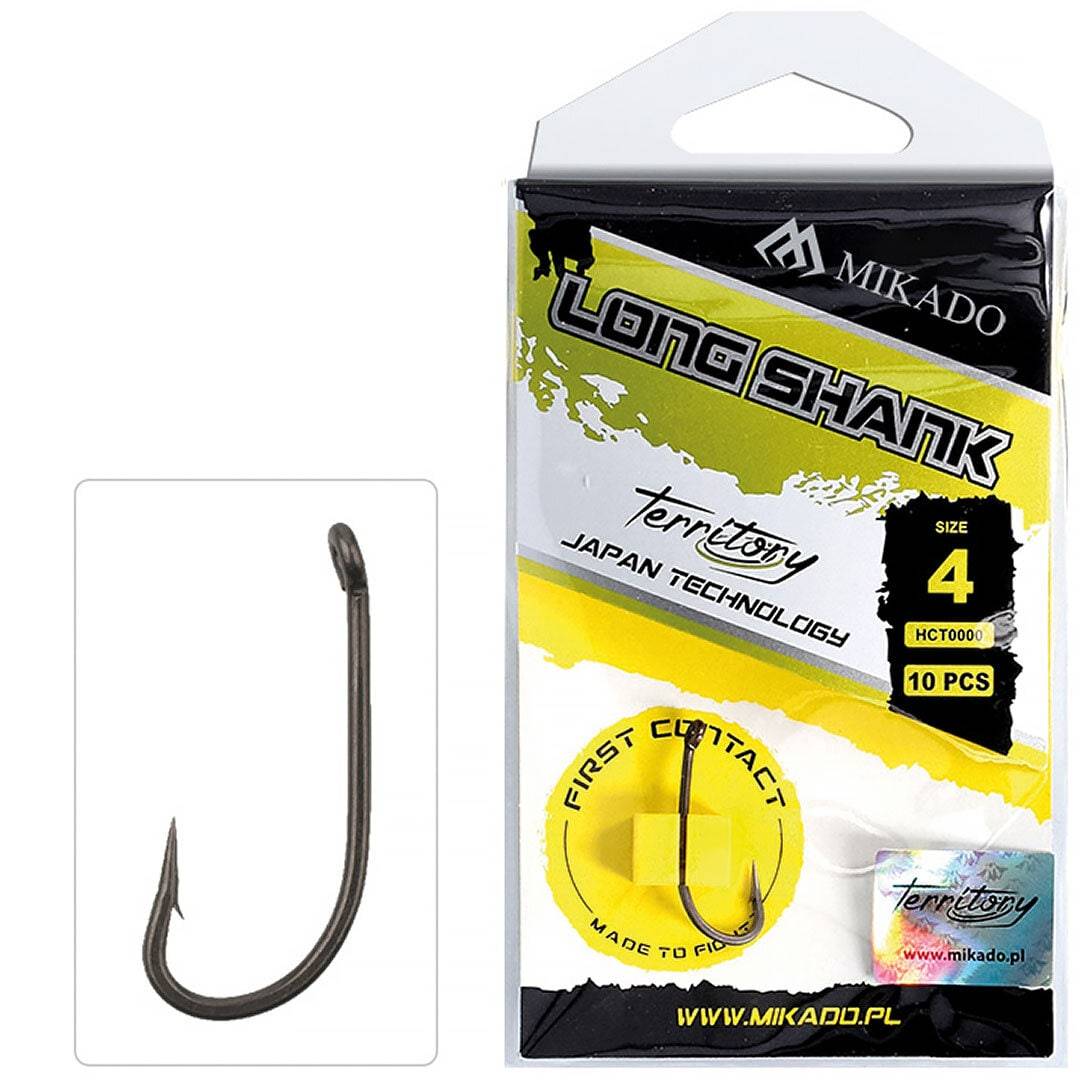 Mikado Territory Long Shank Teflon Coated 10pcs., Mikado