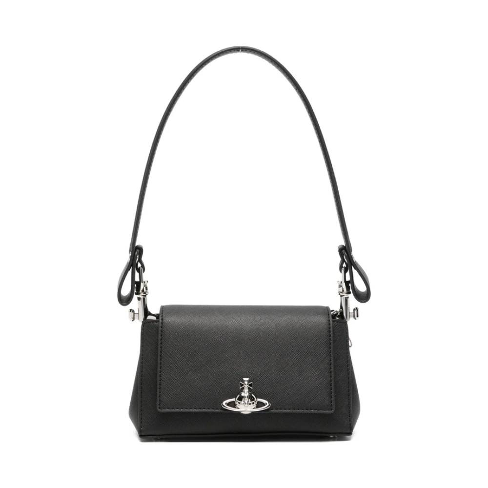 Vivienne Westwood Hazel Lille Håndtaske - Tasker - Dame - Sort - ONE SIZE - Uld